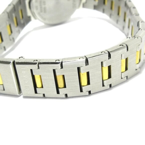 Auth BVLGARI Bvlgari Bvlgari BB23SGD F102408 Silver 18K Yellow Gold Wrist Watch - Picture 5 of 16